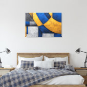 Industrial Geometric キャンバスプリント (インサイチュ (寝室))