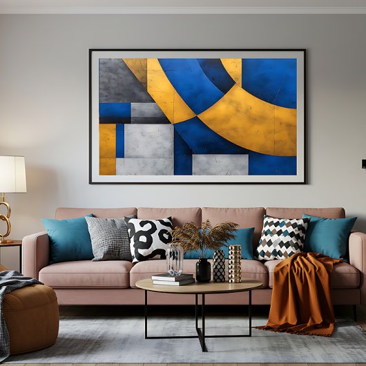 Industrial Geometric キャンバスプリント