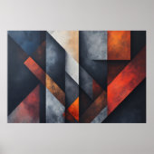 Industrial Geometric Art ポスター (正面)