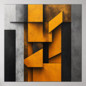 Industrial Geometric Art ポスター (正面)