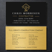 Industrial Gold Metal Home Improvement 名刺