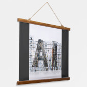 Industrial Letterform – AI 吊り下げ型タペストリー (傾斜あり)