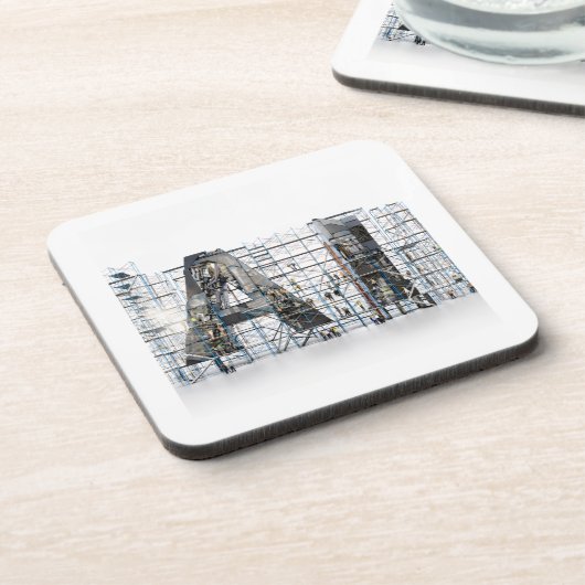 Industrial Letterform Architecture Art コースター (左側)