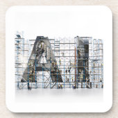 Industrial Letterform Architecture Art コースター (正面)