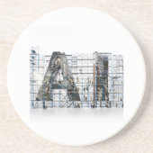 Industrial Letterform Architecture Art コースター (正面)