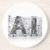 Industrial Letterform Architecture Art コースター (正面)