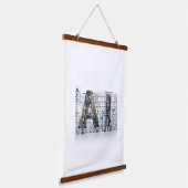 Industrial Letterform Architecture Art 吊り下げ型タペストリー (傾斜あり)