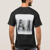Industrial Letterform Architecture Art Tシャツ (裏面)