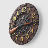 Industrial Lever Action Rifle ラージ壁時計 (傾斜)