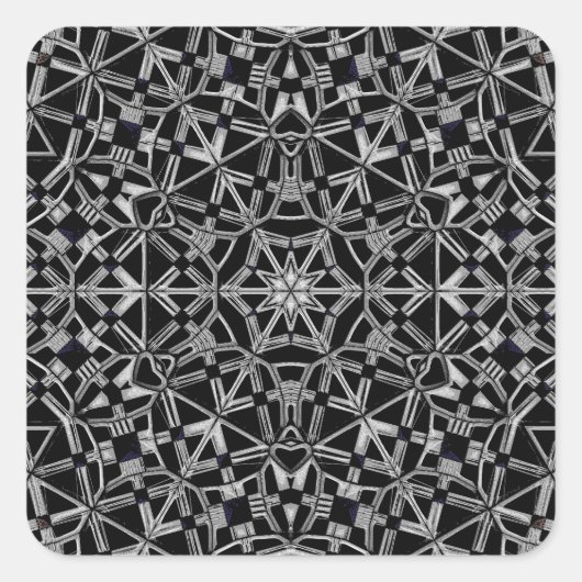 Industrial Mandala スクエアシール (正面)