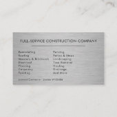 Industrial Metal Handyman 名刺 (裏面)