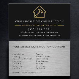 Industrial Metal Handyman 名刺