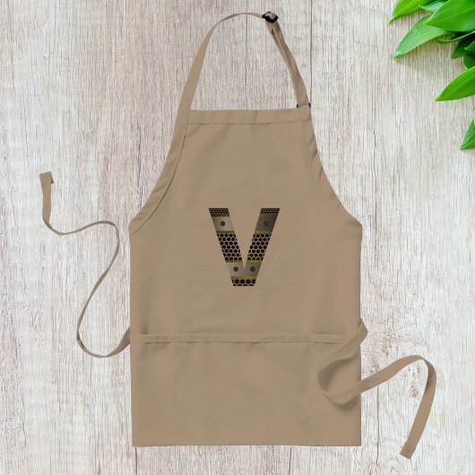 Industrial Metal Letter V Apron スタンダードエプロン