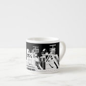 Industrial Metallurgical Combine Silhouette  エスプレッソカップ (正面右)