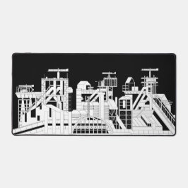 Industrial Metallurgical Combine Silhouette デスクマット