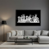 Industrial Metallurgical Combine Silhouette ポスター