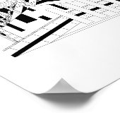 Industrial Metallurgical Combine Silhouette Poster ポスター (角)