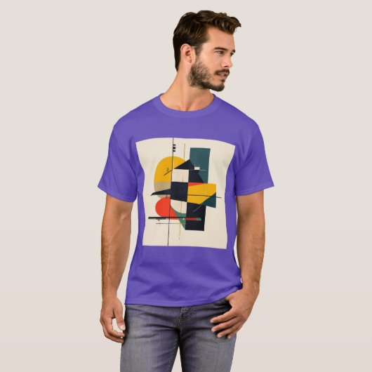 Industrial Rhythm Abstract Art 2 Tシャツ (正面フル)