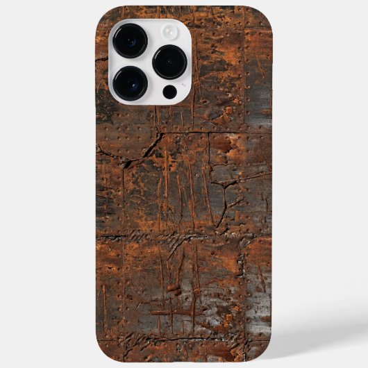 Industrial Rusted Metal Texture iPhone Case Case-Mate iPhoneケース (裏面)