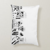 Industrial Skyline Accent Pillow アクセントクッション (裏面(縦))