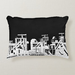 Industrial Skyline Accent Pillow アクセントクッション