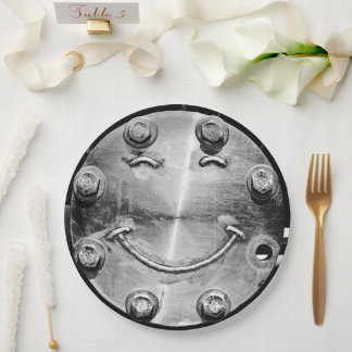 INDUSTRIAL SMILEY FACE Paper Plate ペーパープレート