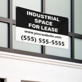 Industrial Space Lease Banner 横断幕 (ビルの外側)