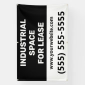 Industrial Space Lease Banner 横断幕 (縦)
