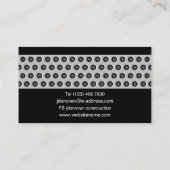 Industrial Steel Metal Grid Plate Construction 名刺 (裏面)