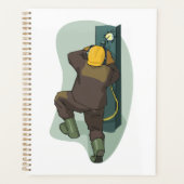 Industrial Welder Welding Metal Plate プランナー手帳 (正面)