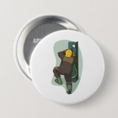 Industrial Welder Welding Metal Plate 缶バッジ (正面&裏面)