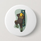 Industrial Welder Welding Metal Plate 缶バッジ (正面)