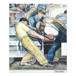Industry by Diego Rivera (1933) フォトプリント