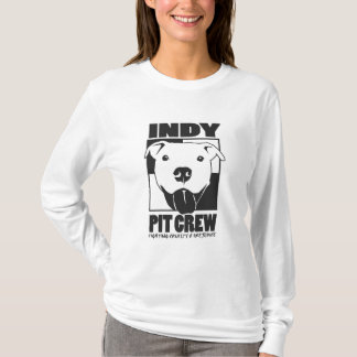 Indyのピット・クルーの女性ロゴのフード付きスウェットシャツ Tシャツ