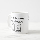 Indy定期テーブル名mag コーヒーマグカップ (正面左)