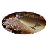 "Indy"ボーンハロウィーンスケルトン カッティングボード (角)