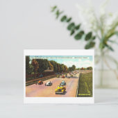 Indy 500ポストカードの最初のラップヴィンテージ ポストカード (スタンド正面)