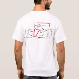 Indy Lights 1 Black and Red Back Tシャツ