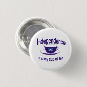 #indyrefの独立ボタン私のお茶 缶バッジ (正面&裏面)