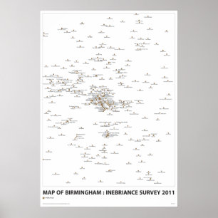 INEBRIANCEの調査の地図 ポスター