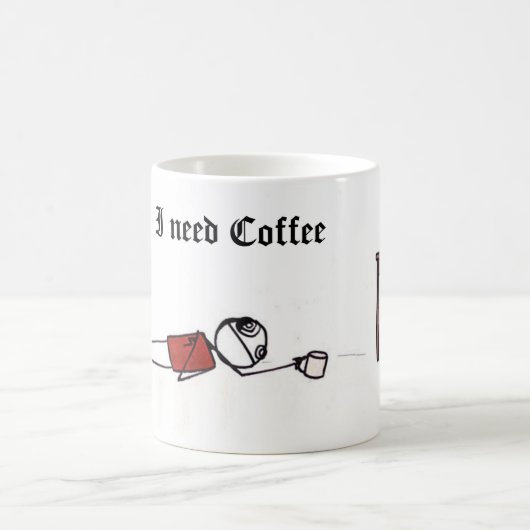 ineedcoffee、私はコーヒーを必要とします コーヒーマグカップ (中央)
