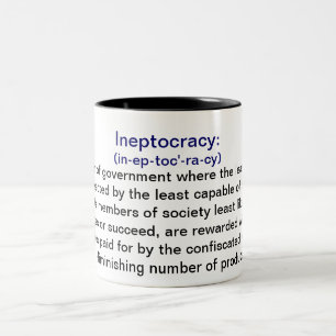 Ineptocracyのコーヒー・マグの定義 ツートーンマグカップ