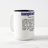 Ineptocracy定義マグ ツートーンマグカップ (正面左)