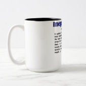 Ineptocracy定義マグ ツートーンマグカップ (左)