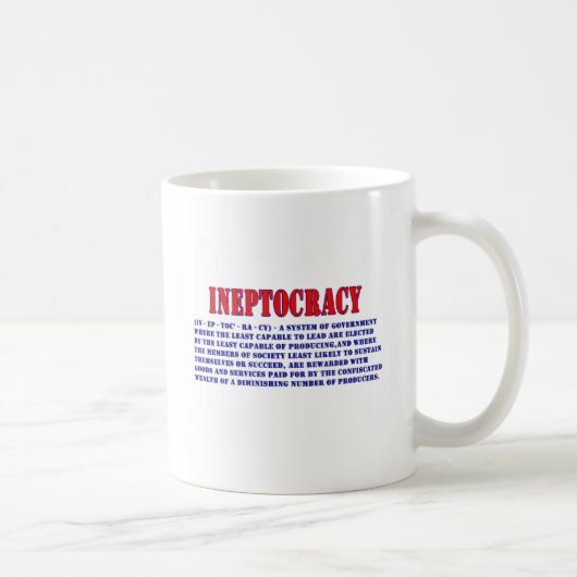 INEPTOCRACY定義 コーヒーマグカップ (右)