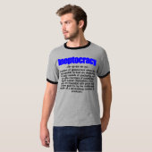 Ineptocracy定義Tシャツ Tシャツ (正面フル)