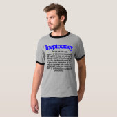 Ineptocracy定義Tシャツ Tシャツ (正面フル)