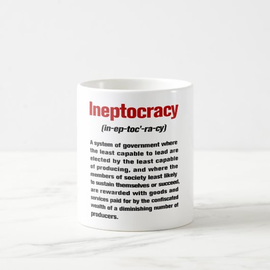 Ineptocracy コーヒーマグカップ (中央)