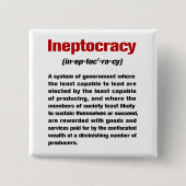 Ineptocracy 缶バッジ (正面)