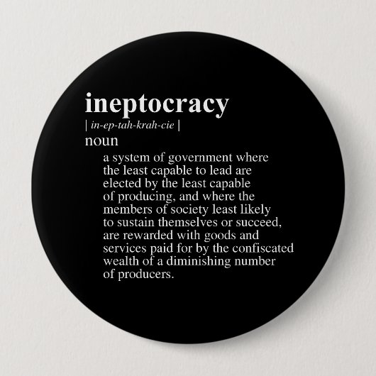 Ineptocracy Definition.png 缶バッジ (正面)